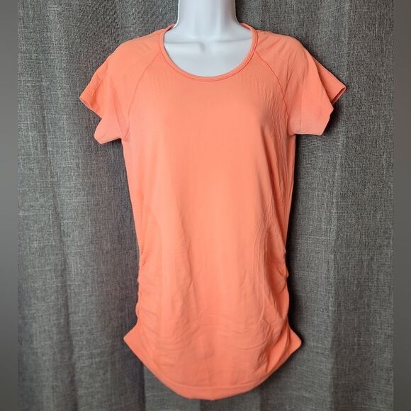 ATHLETA Bright Orange Workout Top - Picture 1 of 8